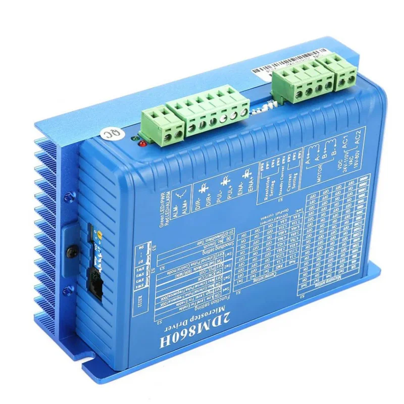 2DM860H 2-фазный цифровой драйвер шагового двигателя 2.1A-8.4A 24-80 В переменного и