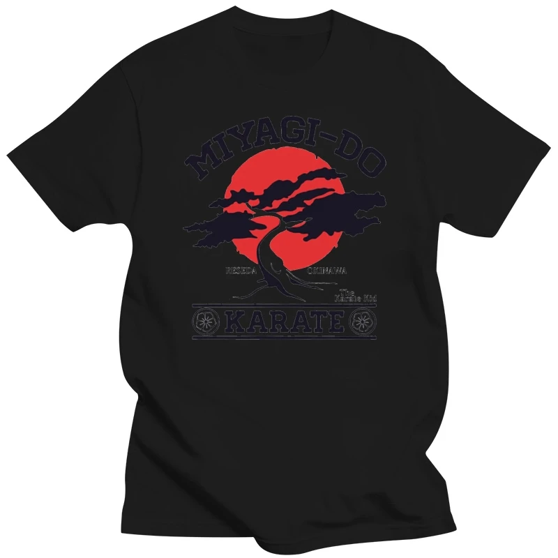 Fashion New Summer Sleeve Tee Shirts Homme T-shirt Miyagi Do Bonsai Tree Karate Kid Martialer Arts Japan 80 best  Tees