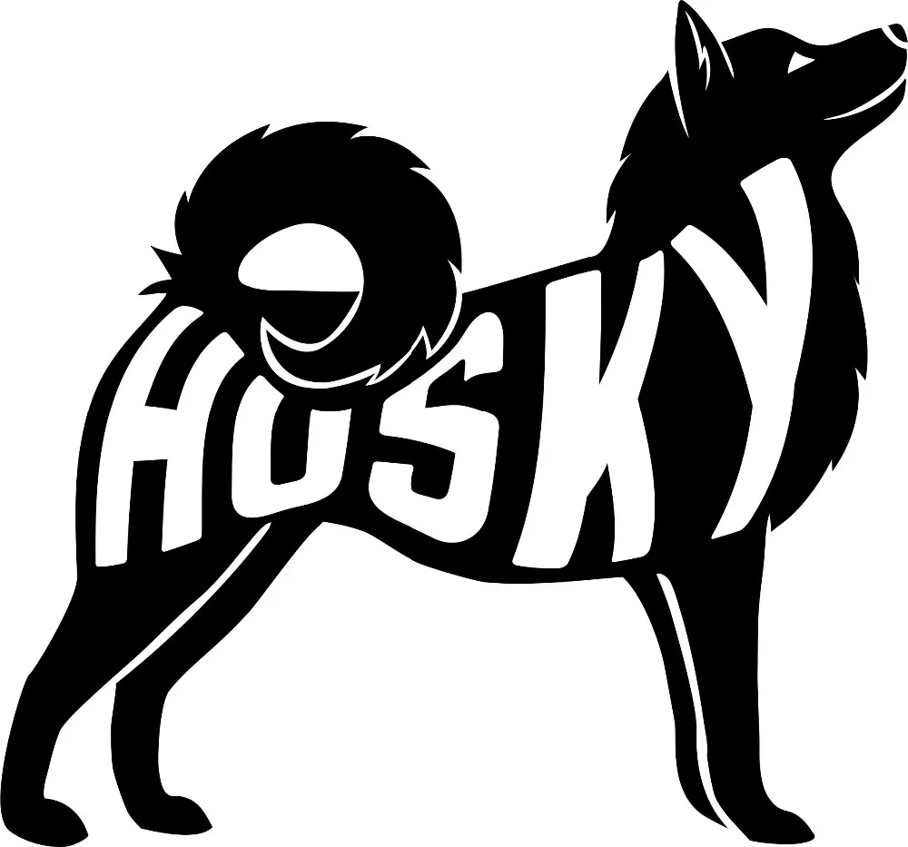 

Husky Dog Animals Sign Decal Vinyl Car Sticker Art Bumper Removable Quality