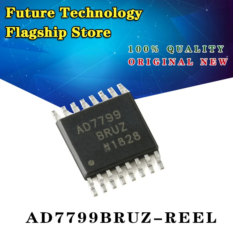 (New original) AD7799BRUZ-REEL TSSOP-16 24-bit Σ-Δ analog-to-digital converter (ADC)