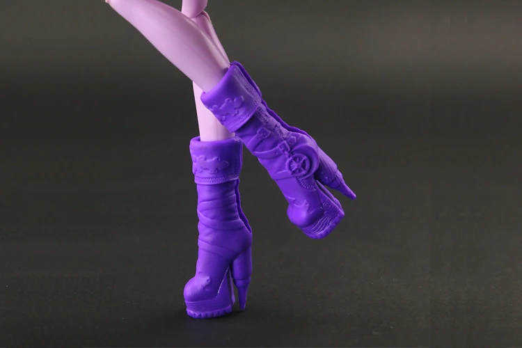 Фото 2024 модные длинные сапоги для куклы Monster High, милые оригинальные туфли, аксессуары для кукол, доступны 16 стилей №4