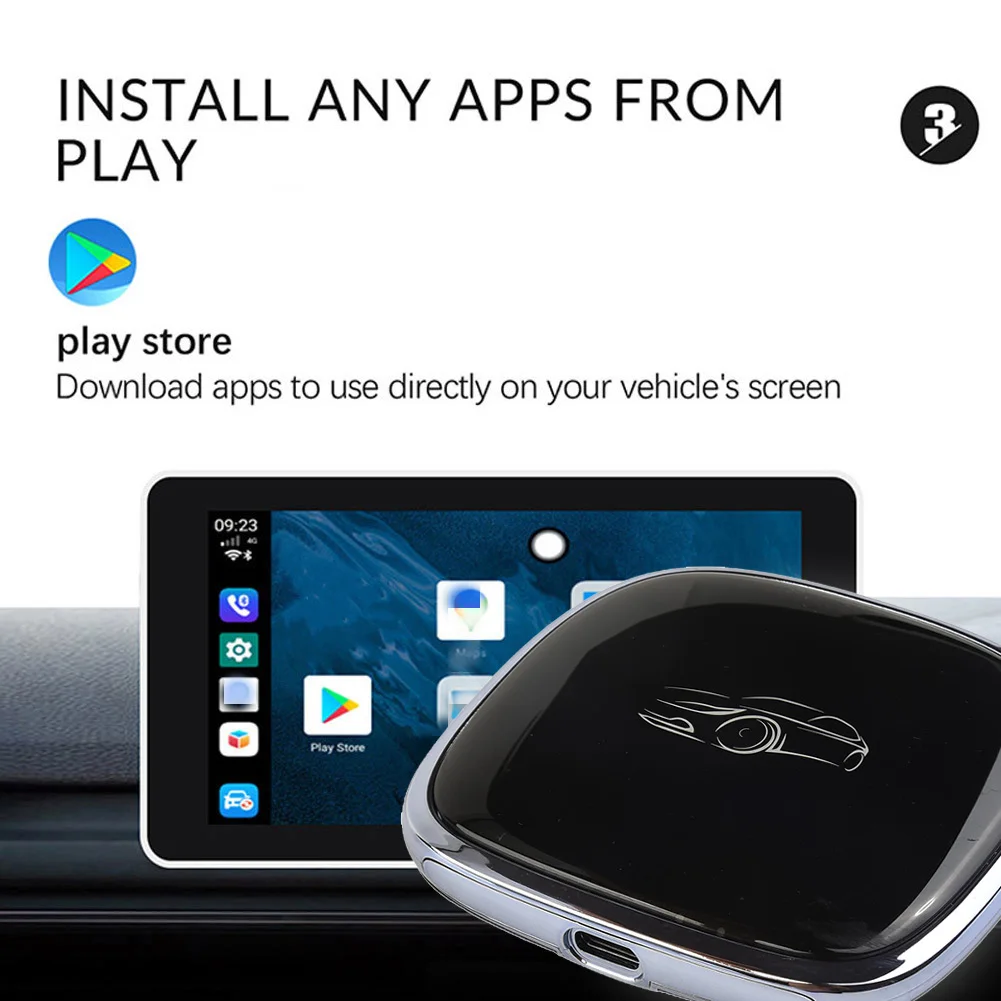 

Hot Sale CarPlay Mini Ai Box Wireless CarPlay Box Car Multimedia Player AI-996 Max With Built-in 4G Kits Set Quality Car Parts
