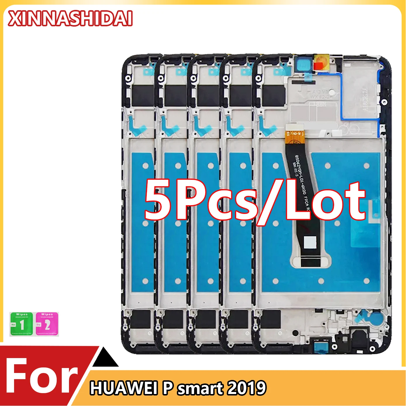 5 шт. ЖК-дисплей качества AAA для Huawei P Smart 2019 с рамкой ЖК-экран L21 LX3 - купить по