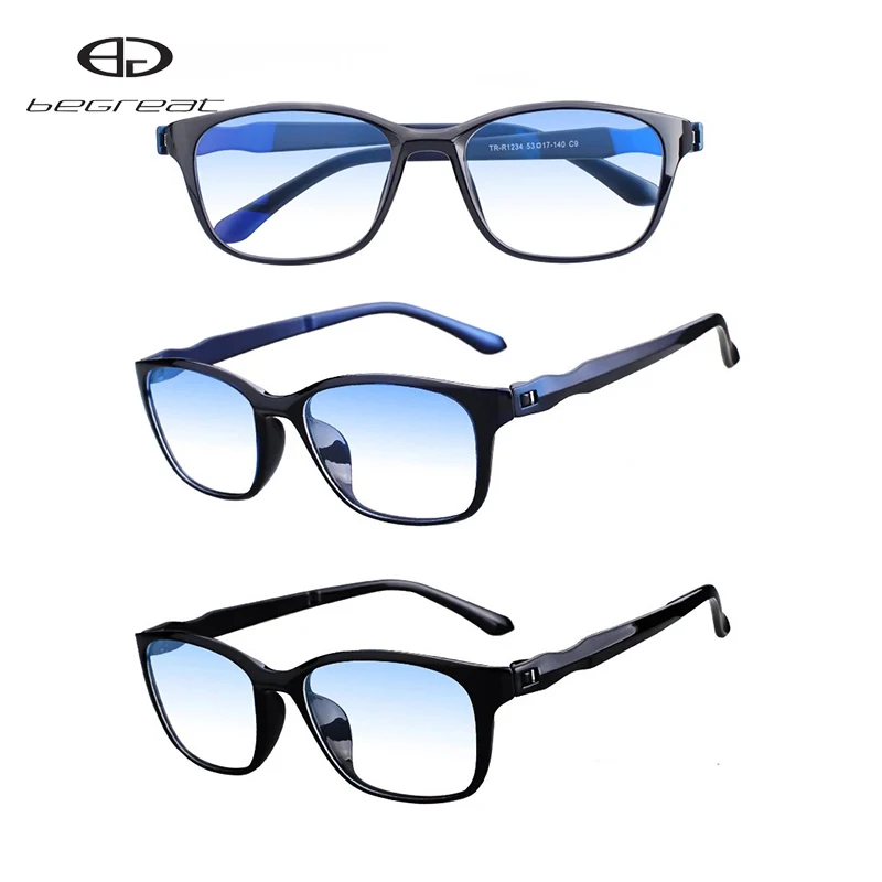 

BEGREAT Blue Light Blocking Computer Eyewear Presbyopic Eyeglasses For Men Women Grade Optical Eyeglasses Glasses TR90