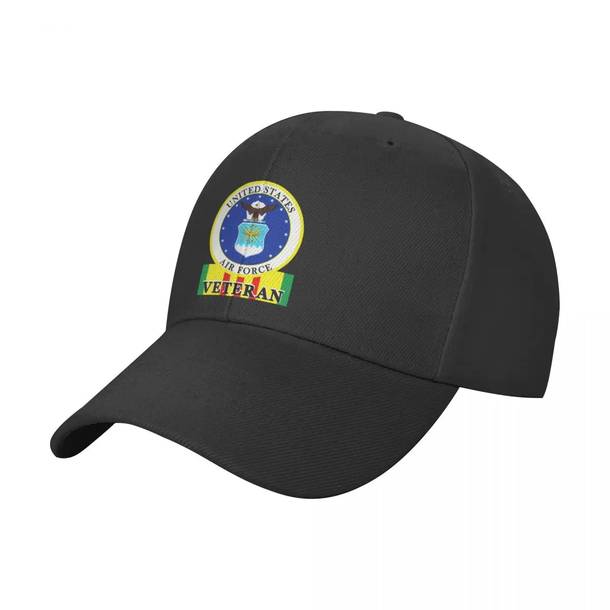 

Air Force Vietnam Veteran With Ribbons 2 Baseball Cap Solid Color Fashion Adjustable Leisure Caps Men Women Hats Caps
