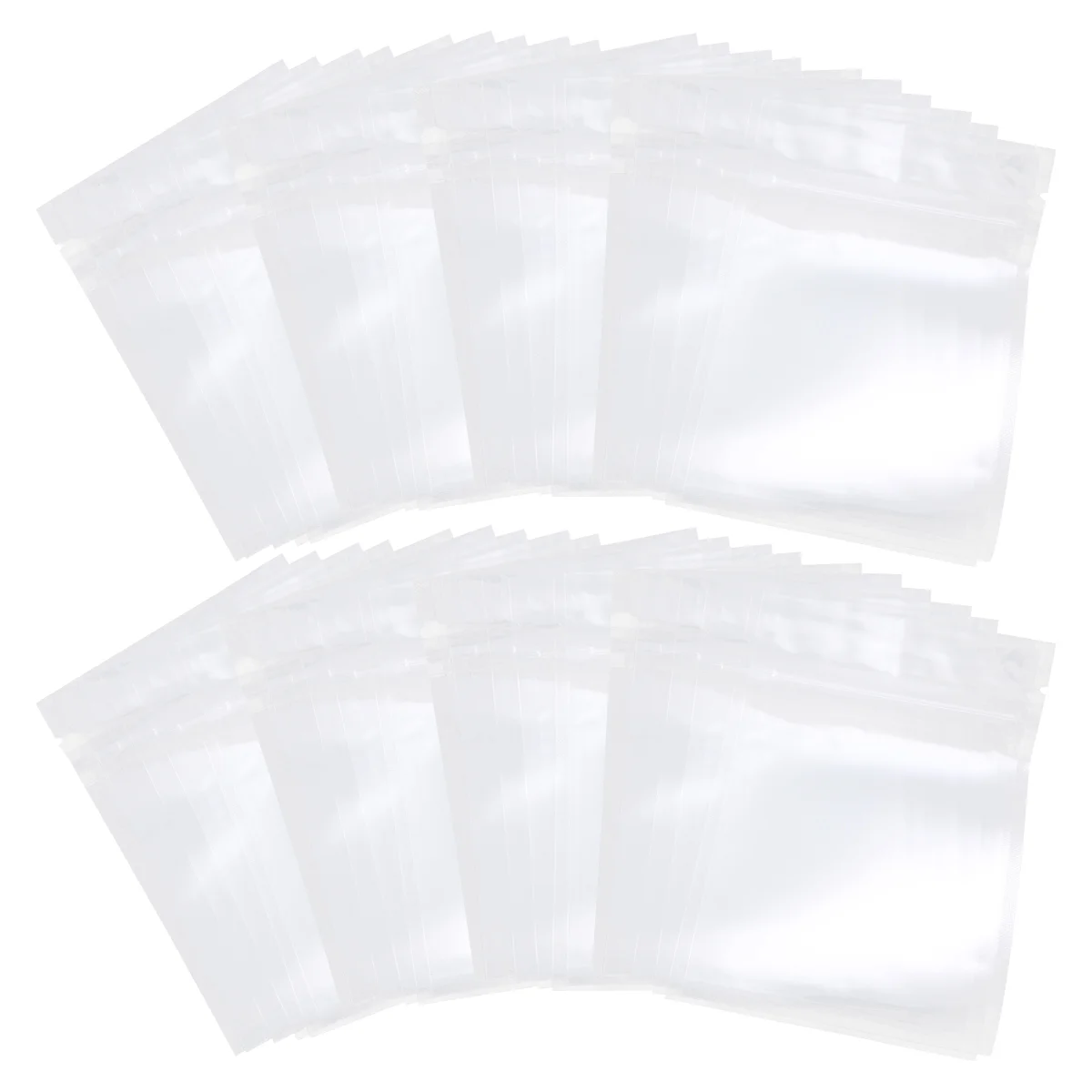

100PCS Medication Snack Vitamin Wrapping Bags Pouches Bags Transparent Portable Zipper Pouches