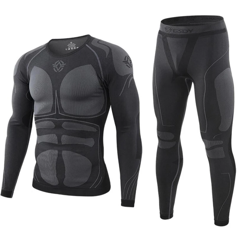 

Thermal Sports Breathable Underwear Tight Long Cycling Tactical Underwear Men Johns Training Function Outdoor Thermo Seamless