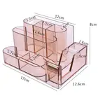 Женская коробка для хранения, креативный Настольный органайзер, пластиковый отсек, держатель для ручек, органайзер для офисных аксессуаров