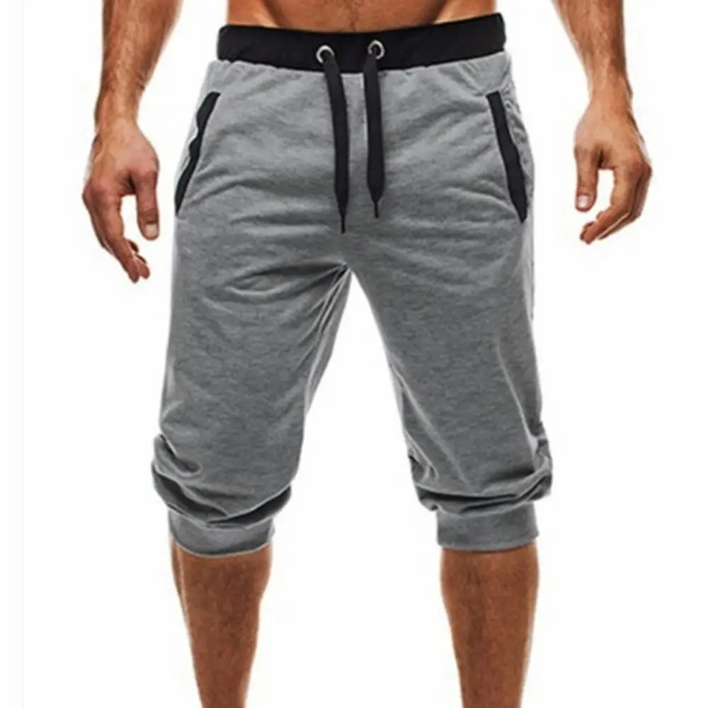 

Men Summer Harem Pants Slacks Shorts Sport Sweatpants Drawstring Jogger Trousers
