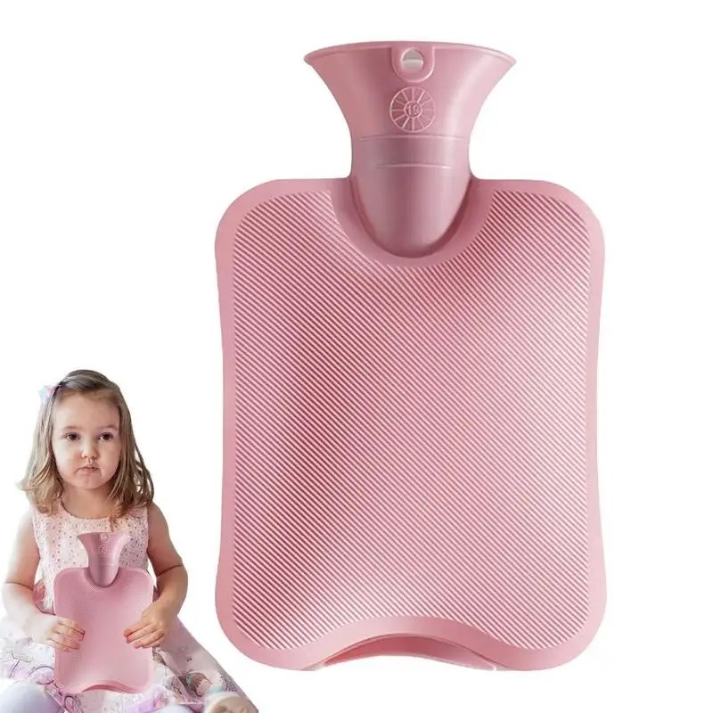 

Hot Water Bottle For Bed 2000ml Hot Water Bottle Heat Up Rubber Cold Pack Cramp Compress Portable Reusable Ice Bag Heating Pad