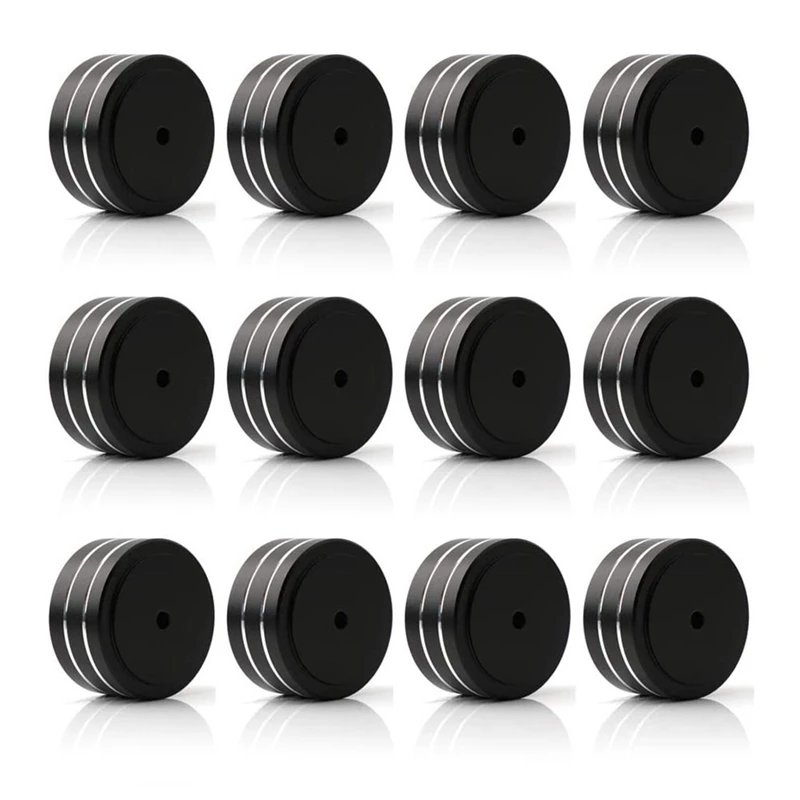 

12Pcs 40X20mm Aluminum Hifi AMP Speaker Isolation Stand Turntable DAC Feet Pad