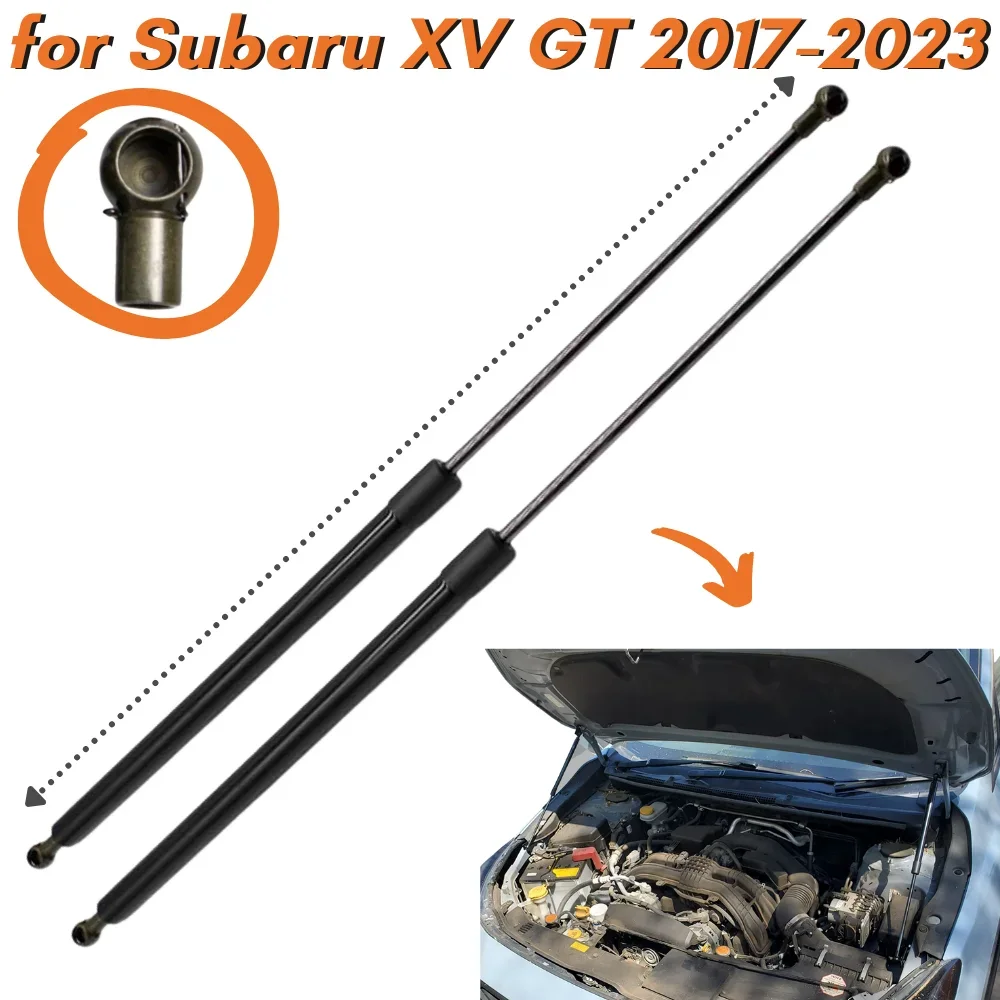 Кол-во (2) стойки капота из углеродного волокна для Subaru XV Crosstrek GT 2017-2023 передние