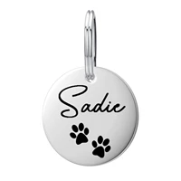 personalized pet dog id tag medal custom dog collar with name number puppy anti lost pendant carving accessories