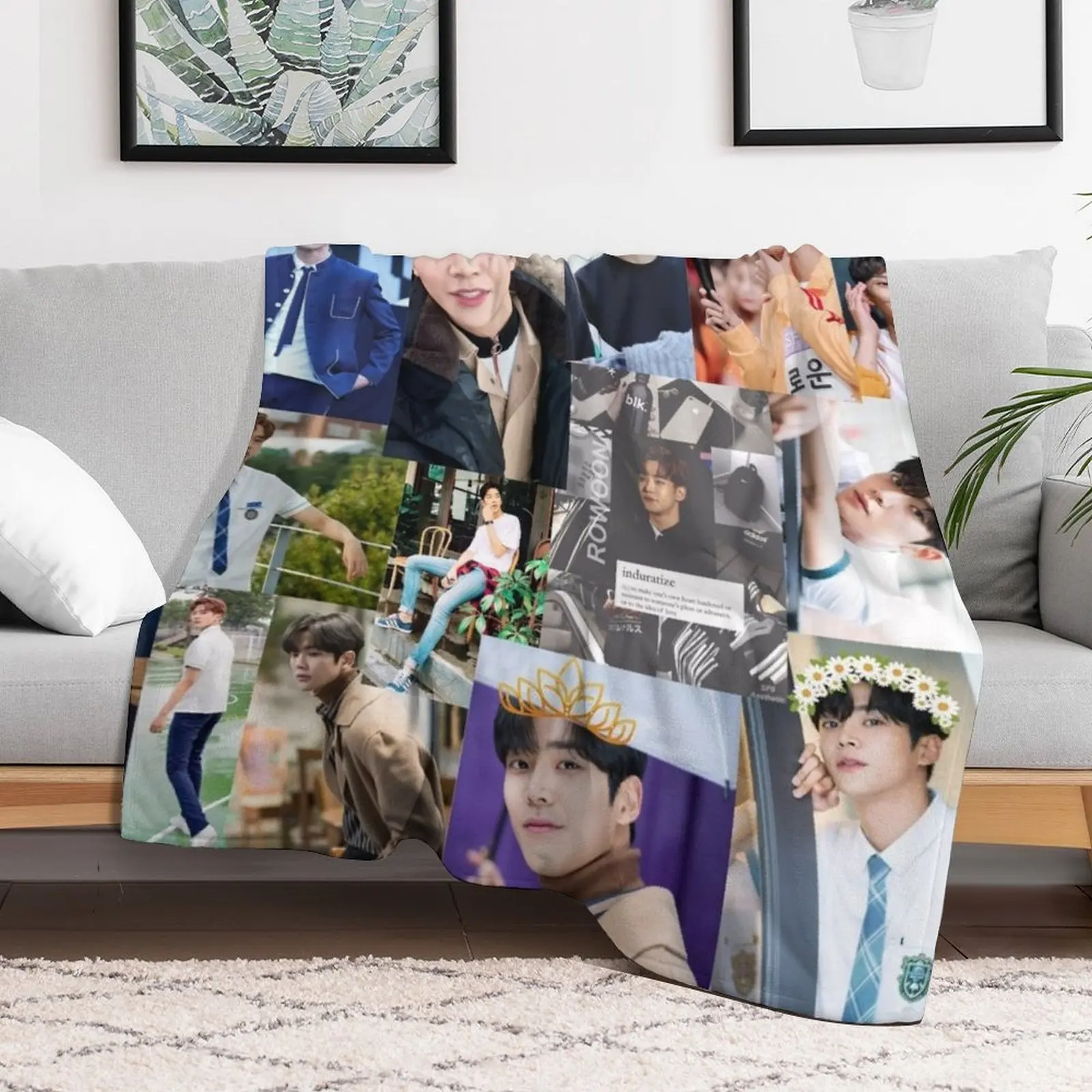 Красивое покрывало Rowoon с коллажем роскошные модные диваны одеяла для младенцев