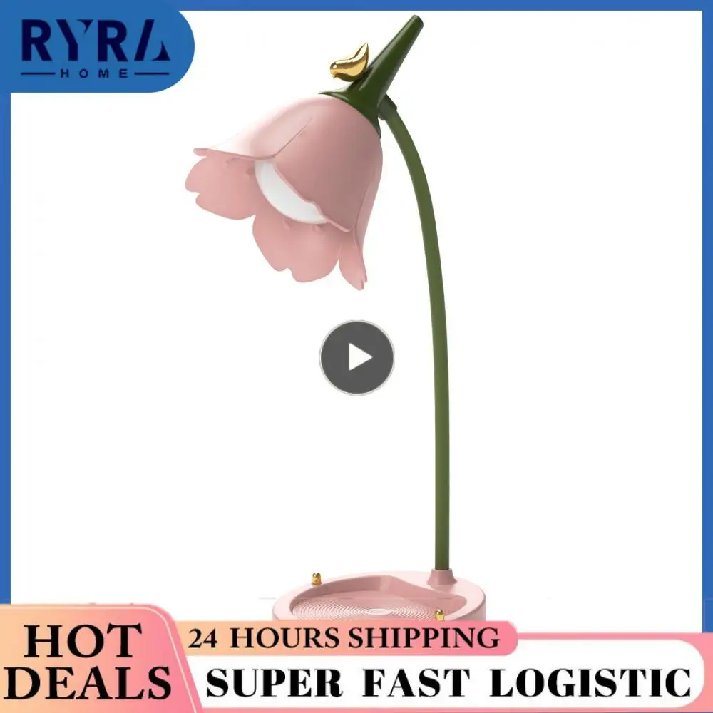 

3w Fingertip Touch Dimming Touch Control Table Lamp Ultra Long Endurance Flower Led Lamp 3 Gear Color Temperature Led Table Lamp