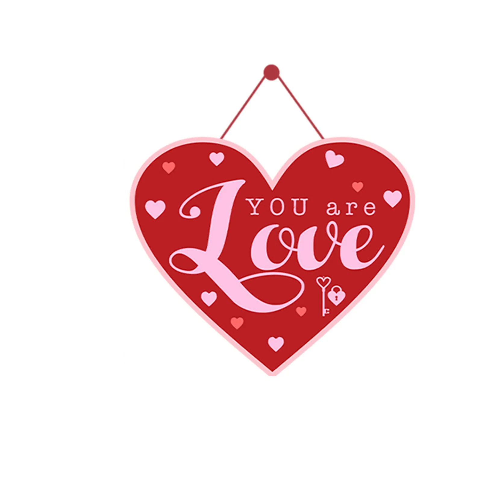 День святого Валентина красочный аксессуар для входной двери знак на день