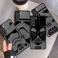 darth vader star war jedi knight case phone for samsung galaxy s22 s21 s20 ultra fe s10 lite s9 plus 5g frosted translucent