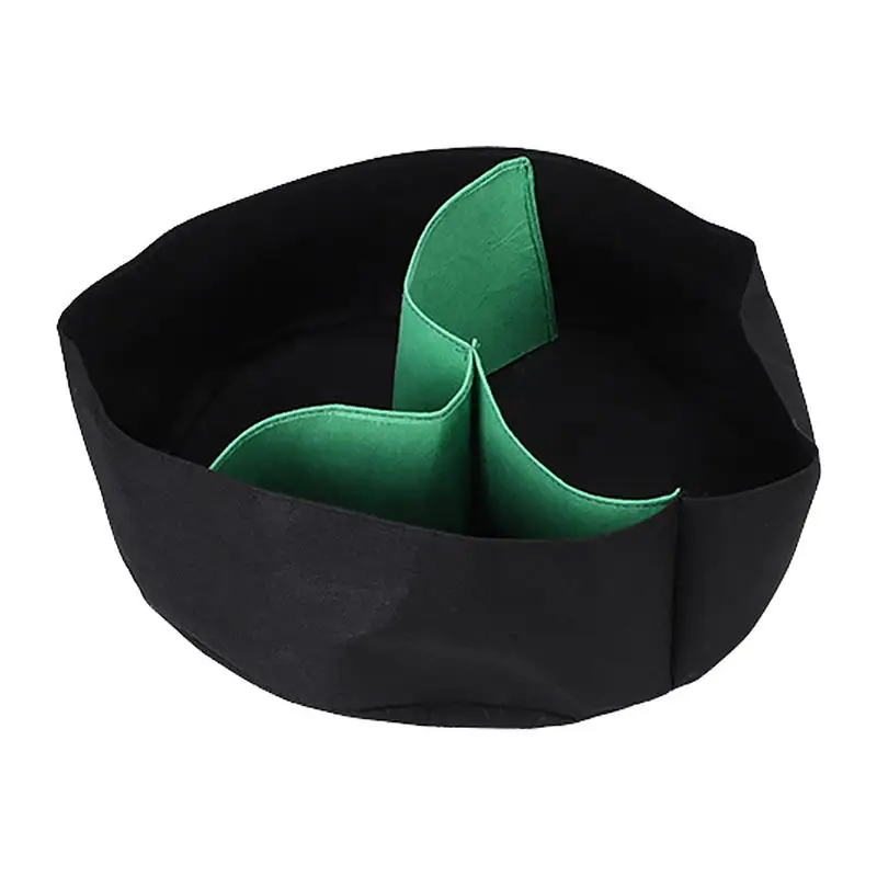 

Fabric Grow Bag Non-Woven Fabric Planter Container With 3 Grids Multifunctional Planting Pots Gardening Tools For Vegetables