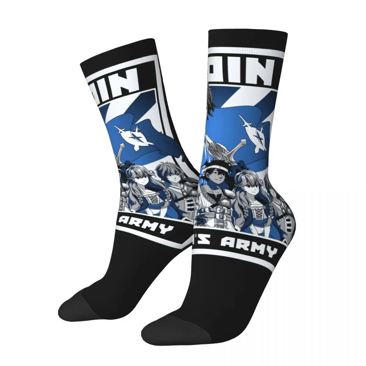 

Funny Crazy Compression Sock for Men Boy Hip Hop Harajuku Fire Emblem Game Happy Quality Pattern Printed Boys Crew Sock