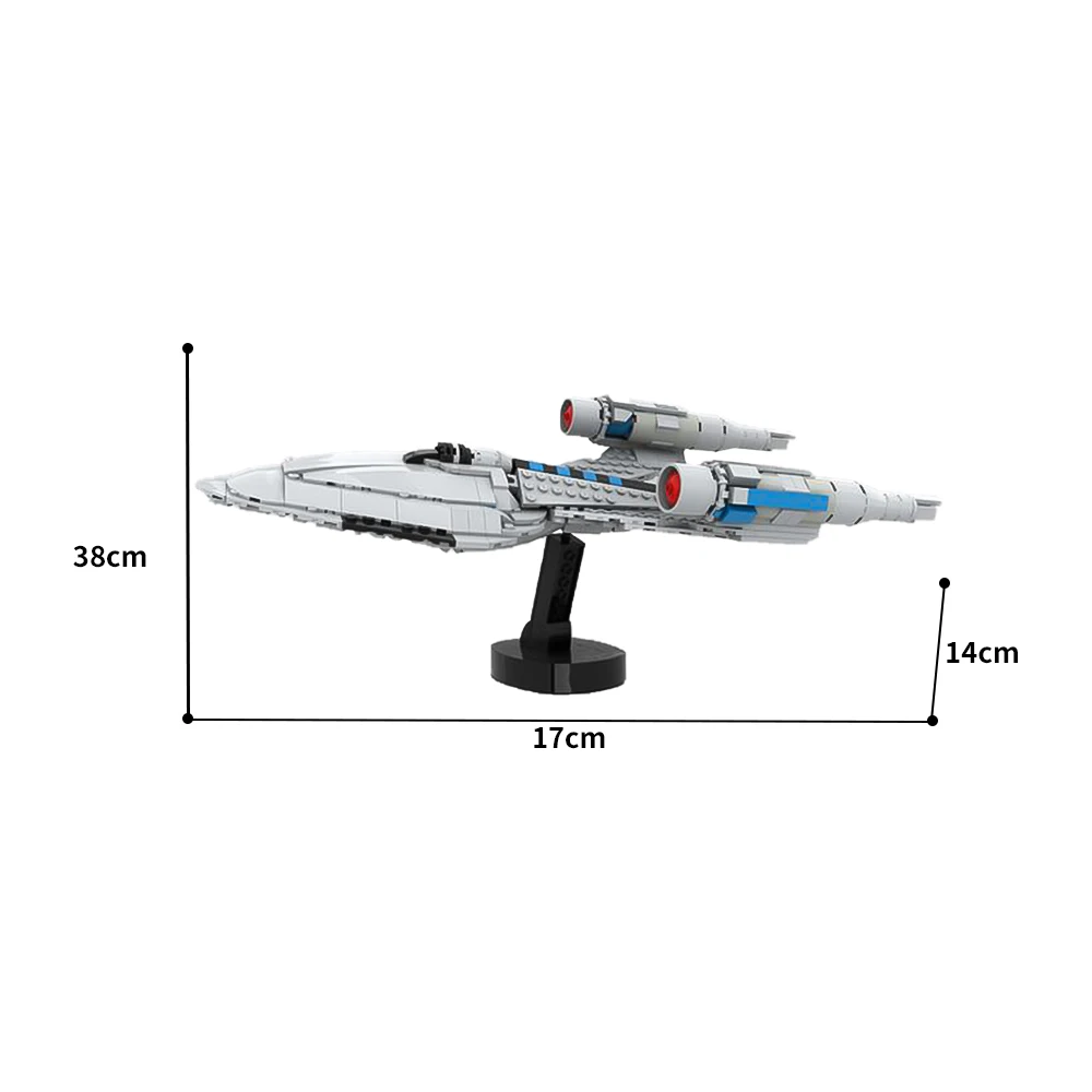 Фото MOC-179708 Космический корабль USS Protostar Модель Строительные блоки Space Terk Автомобиль-головоломка Кирпичи Сборные игрушки Креативный подарок для детей №3