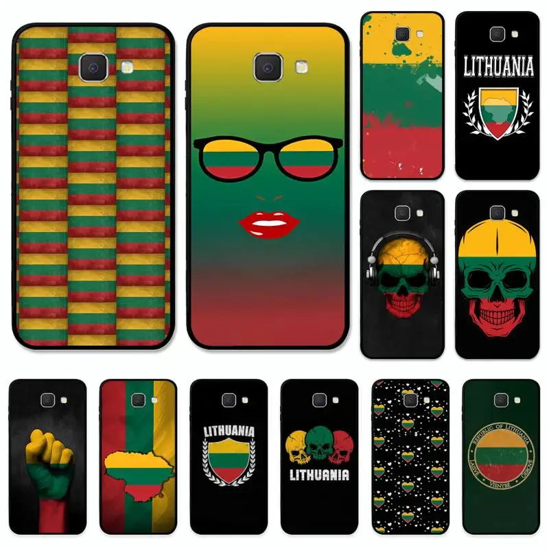 

Lithuania Passport Flag Phone Case for Samsung J8 J7 Core Dou J6 J4 plus J5 J2 Prime A21 A10s A8 A02 cover