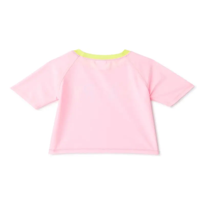 

Stylish and Cute Toddler Girl Long Sleeve Rash Guard UPF 50+ Sizes 12M-5T, Perfect for Summer Beach Swim Pool Activities.