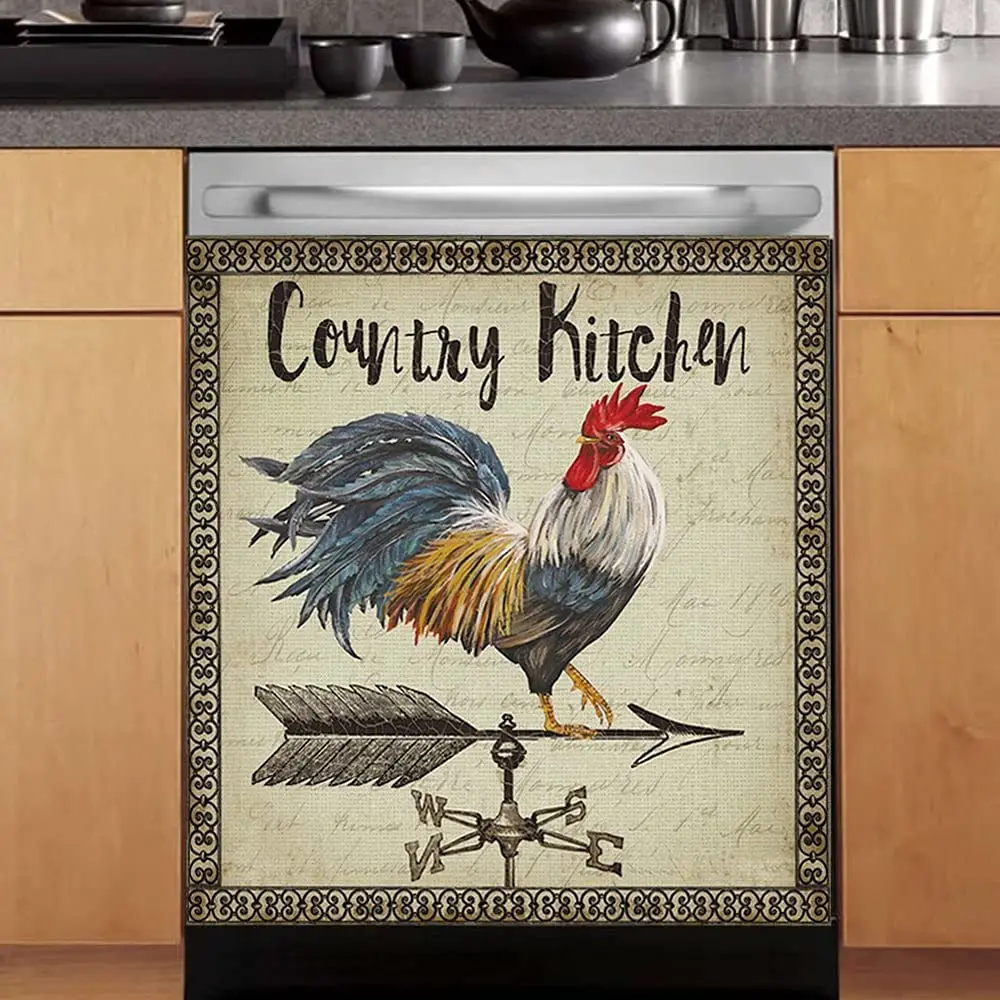 

Homega, Compass Rooster Dishwasher Magnets Sticker,Country Chicken Fridge Door Decor Deals,Farm Refrigerator Magnetic Panels App