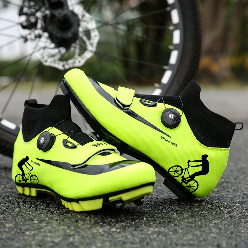 

Professional MTB Cycling Shoes Men High-top Self-locking Road Bike Shoes Outdoor Sports Ultra-light Non-slip Women Racing Shoes