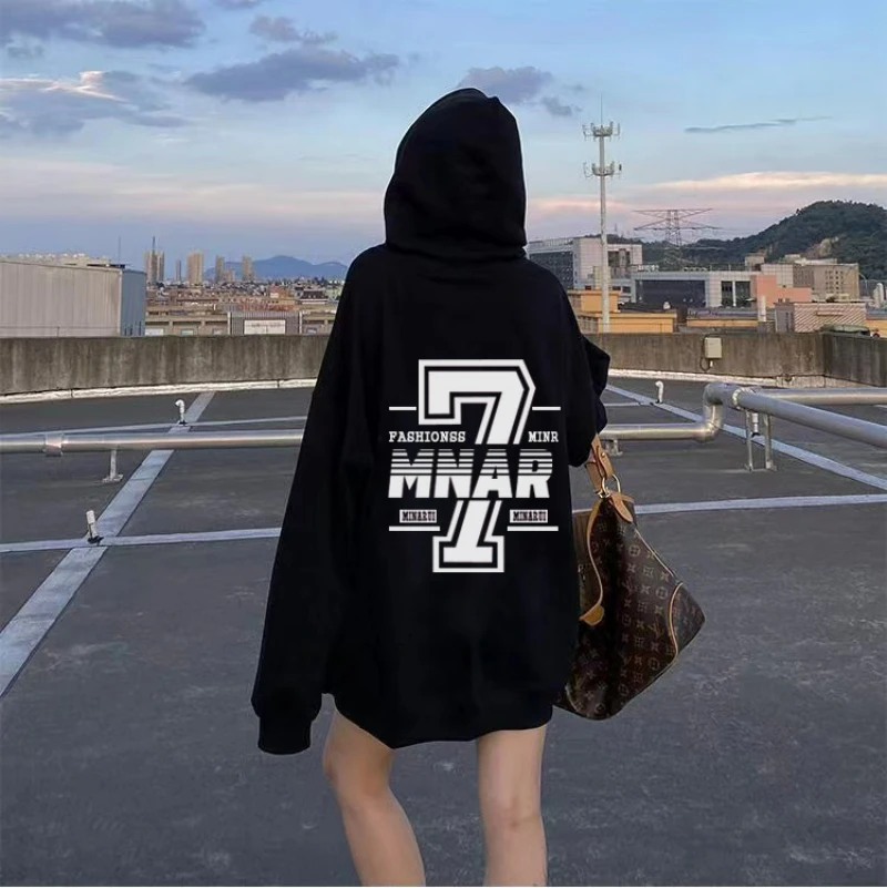 Mu Xi Американский Ретро Свитер оверсайз женская одежда осень и зима оригинальный