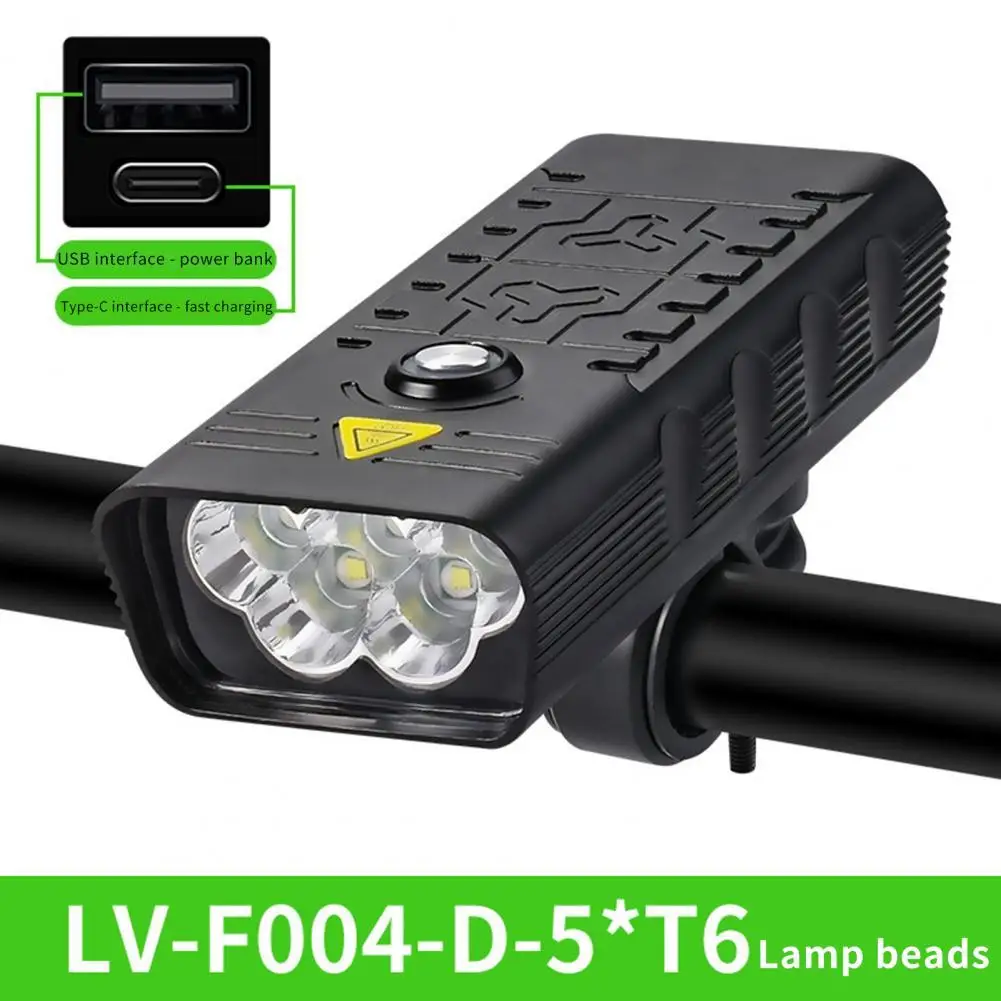 

Strong Anti Scratch Compact LED Headlights With Push Switch Cycling Accessory Bicycle Flashlight Bike Front Light
