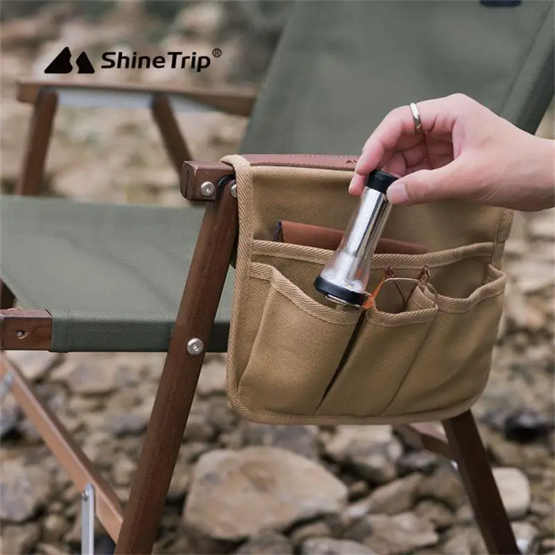 

Camping Supplies Fishing Bag Practical Chair Chair Side Pocket Portable Storage Bag Camping Equipment Durable Canvas