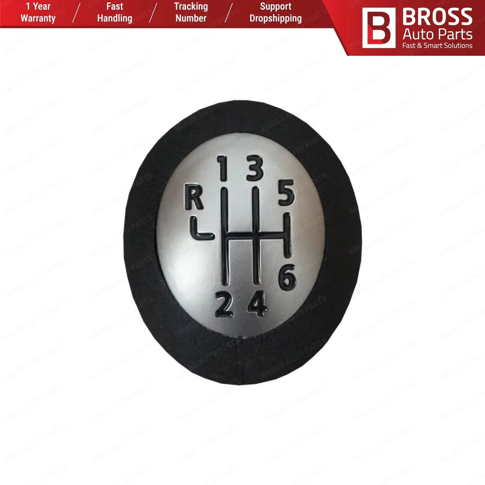Bross Авто Запчасти BSP541 6-Скорость Шестерни ручка переключения 328650024R хром черный