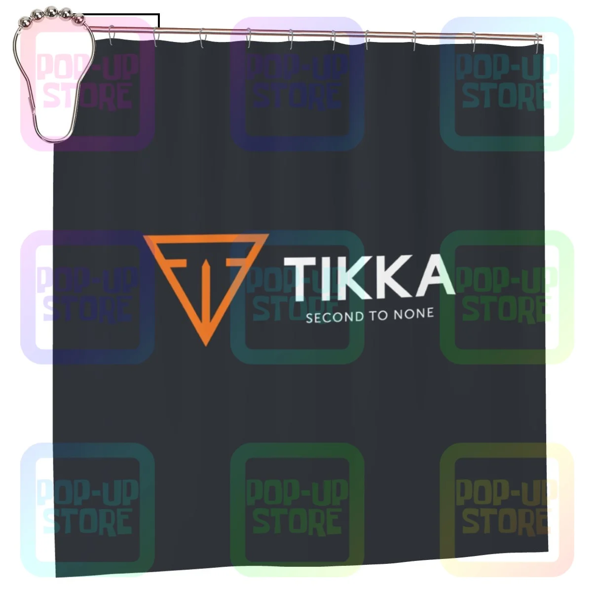 Снайперская занавеска для душа Tikka с логотипом Second To Not Sako Finland ванной комнаты
