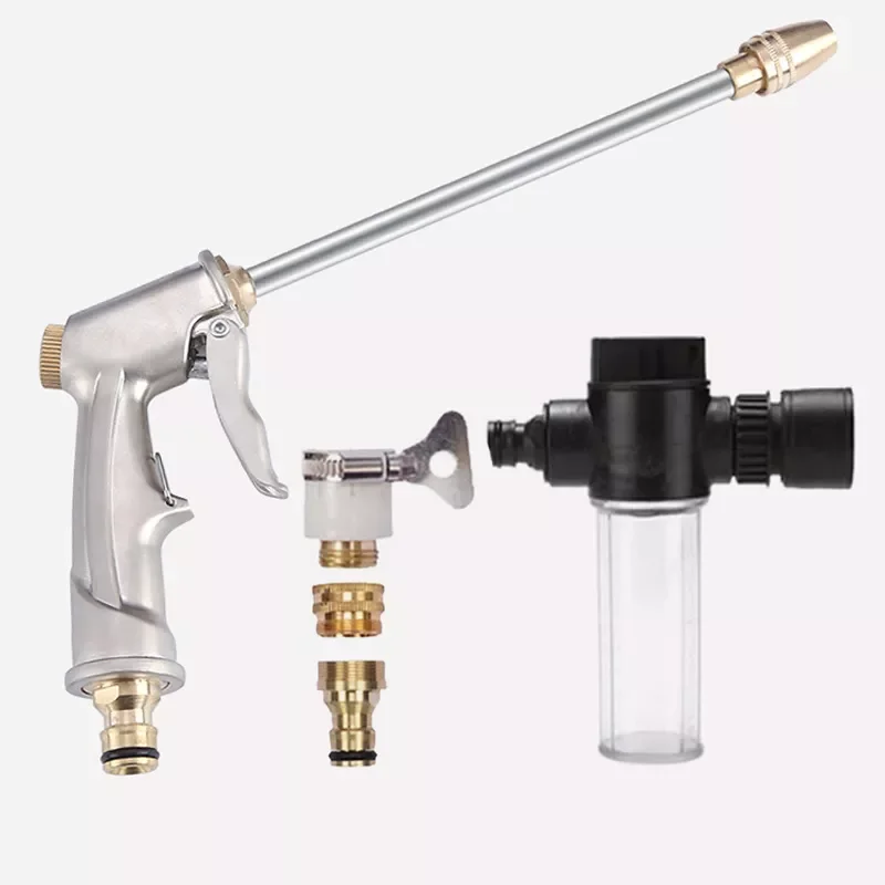 

2023 New High Pressure Washer Water Gun garden hose nozzle Spray sprayer For Water jet Foam Pot Car power Cleaning Tool Containe