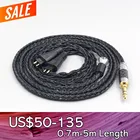 LN007416 16 Core 7N OCC черный плетеный кабель для наушников для FOSTEX TH900 MKII MK2 TH-909 TR-X00 TH-600 наушников