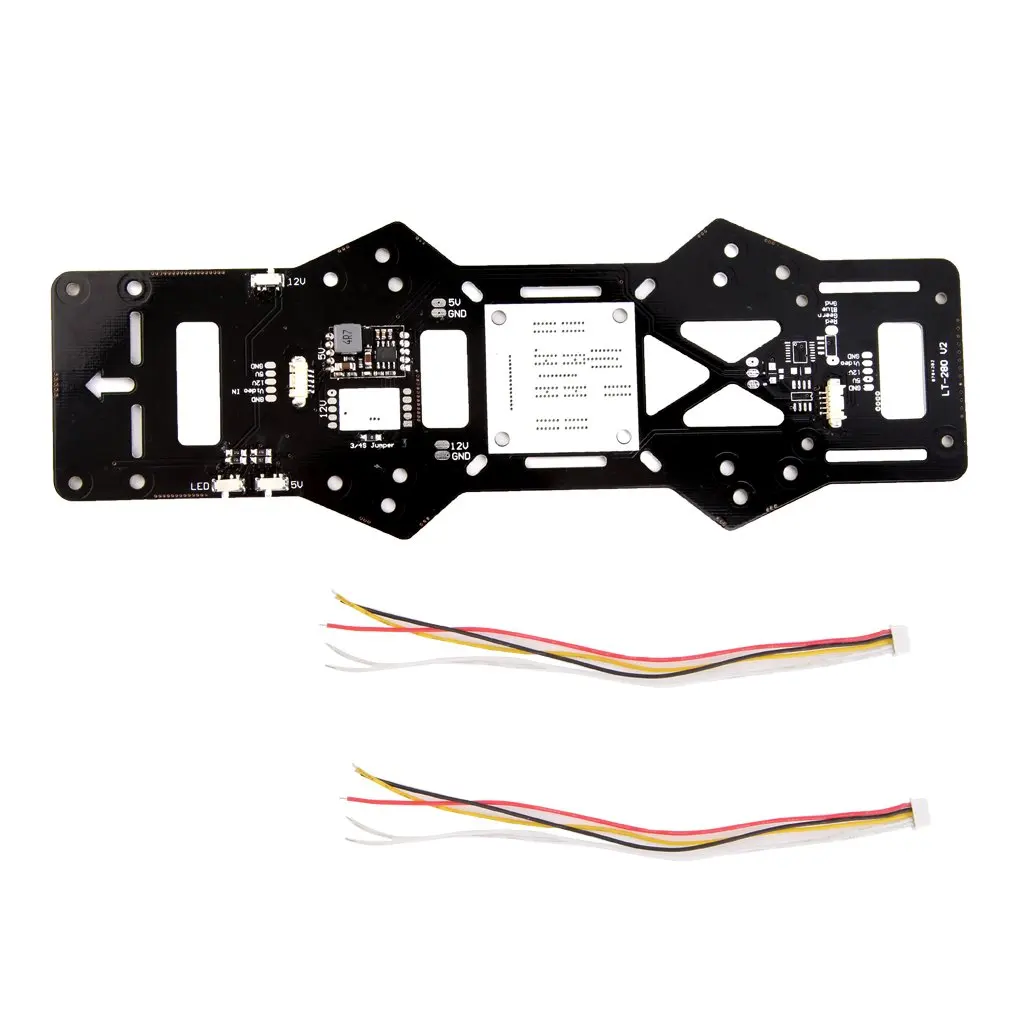 Hot! 5V/12V Integrated BEC LED Power Distribution PDB Board FPV For QAV280 New Sale