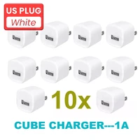 wholesale high quality 10 pcslot travel usb charger 5w 1a useu plug for phone xs max xr x 8 se universal power adapter