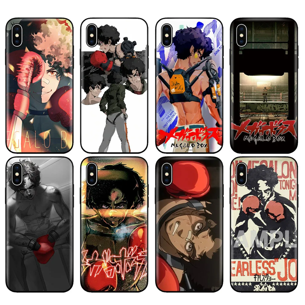 

Black tpu case for iphone 5 5s SE 2020 6 6s 7 8 plus X 10 XR XS 11 pro MAX silicon cover case MEGALO BOX Junk Dog boxing