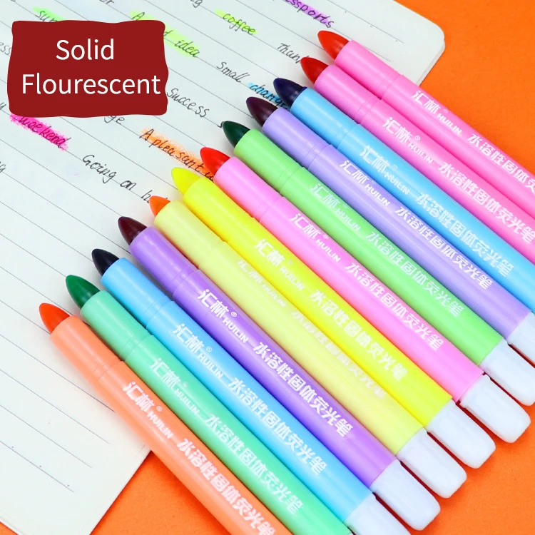 Lovely creative stationery solid fluorescent strokes focus o