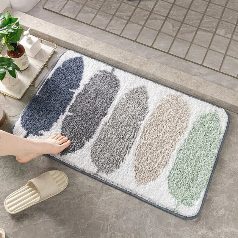 

Bathroom Rug Non-Slip Washable Bath Mat, Soft High Pile Bath Mat, Shower Mat Bath Mat Small for Bathroom Kitchen