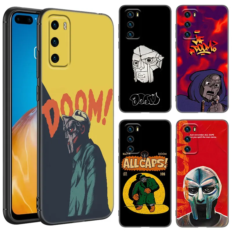 Mf Doom Ed Phone Case For Huawei P8 P9 P10 P20 P30 P40 Lite E P50 P Smart Pro Z S 2018 2019 2020 2021 Soft TPU Black Cover