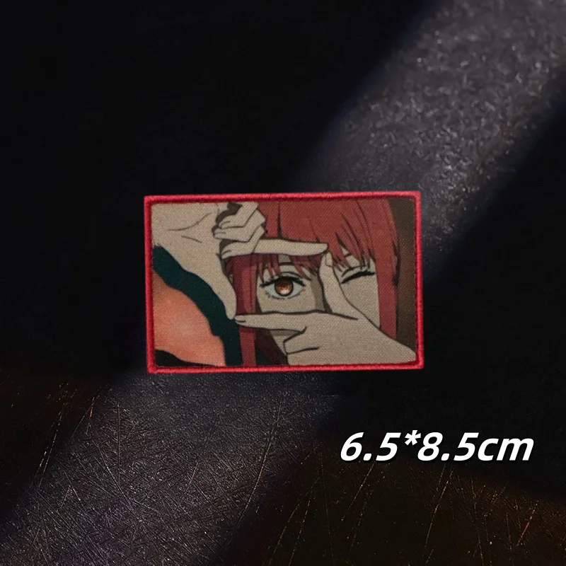 Анимация бензопилы манья мораль значок Makima патчи Клатт шеврон военная повязка