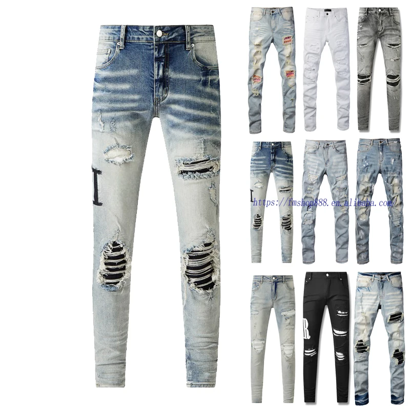 Мужские прямые джинсы Amiry High-Street из хлопка