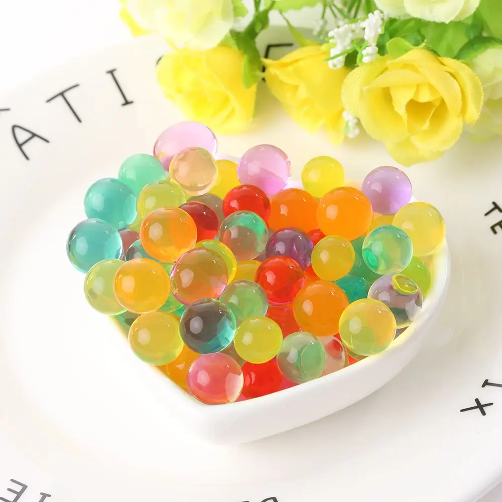 

Hot Pearl Shaped Hydrogel Gel Spa Refill Sensory Soft Watergun Bullet Crystal Soil Magic Jelly Balls Water Beads Mud