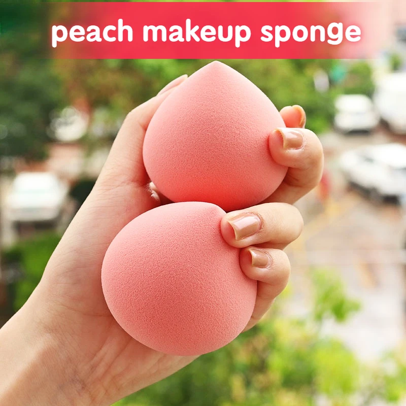 

HEALLOR персиковая губка для макияжа, инструменты для макияжа, хлопковые подушечки, пуховка для пудры, гигантская губка для макияжа для основы, ...