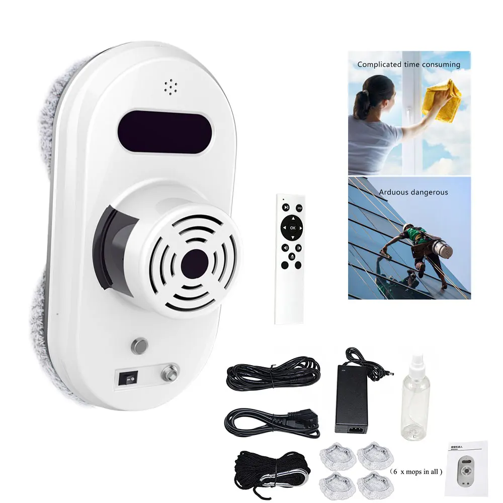 

Robotic Window Cleaner Robot for Home Cleaning Anti-Fall Electric Windows Washer Glass Wiper vacuum cleaning Electric window