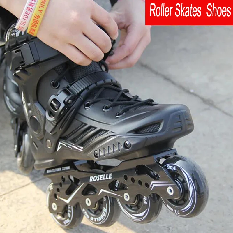 

Rollerblading adult male and female adult inline skates pulley professional roller skates shoes fancy slalom skates