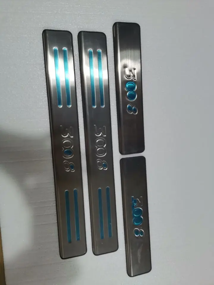 

Стайлинг автомобиля, Накладка на порог из нержавеющей стали, Стайлинг автомобиля, автомобильные аксессуары для 2010 2011 2012 2013 Peugeot 2014