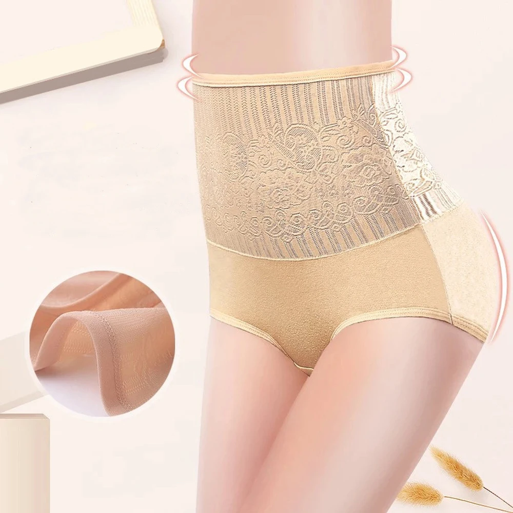 Трусики женские с высокой талией пикантное нижнее белье прозрачные кружевные