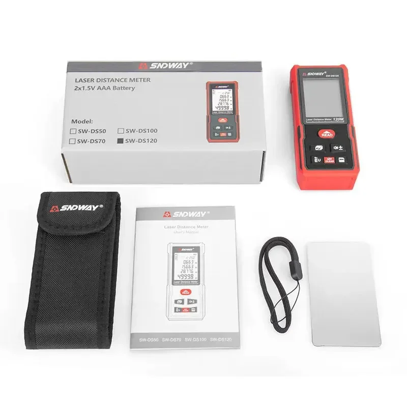 Лазерная рулетка дальномер 50/70/100/120 м